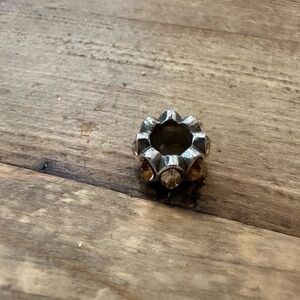 Brighton Silver-Tone Crystal Accent Spacer Charm